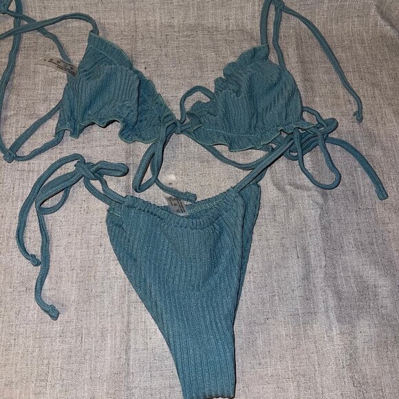 SHEIN Other - NWOT Sea Green SHEIN Bikini Set